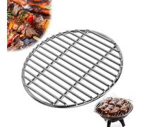 Parrilla circular de acero inoxidable de 28 cm, rejilla de cocción de carbón de acero chapado en acero redondo, red de repuesto para parrillas de gas, accesorio duradero para parrilla de carbón