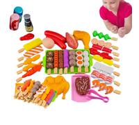 Parrilla Comida de Juguete - Accesorios de Comida Falsa para ,Juguete de Camping Juguetes interactivos para niños Accesorios para , para niños y niñas Regalos de cumpleaños ju