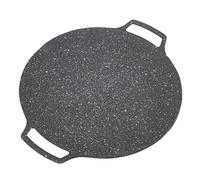 Parrilla coreana Mimdixy, plancha para barbacoa coreana con asa, sartén circular antiadherente para carnes y panqueques. (Tipo de gas 36cm)