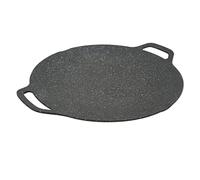 Parrilla Coreana para Barbacoa, Parrilla Coreana con Revestimiento Antiadherente de 6 Capas, Parrilla Redonda para Barbacoa para Inducción, Estufa de Gas, Estufa Eléctrica, (34cm)