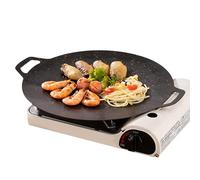 Parrilla coreana: sartén para parrilla de inducción, placa antiadherente para estufa | Superficie conductora de calor uniforme para cocinar en interiores, quemador eléctrico y parrilla al aire
