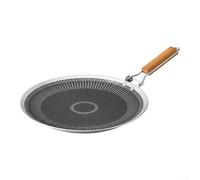 Parrilla de acero inoxidable 316 para barbacoa al aire libre y para uso doméstico, diseñada para cocinas de inducción, estilo coreano para mejores resultados de parrilla (34 cm)