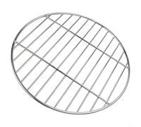 Parrilla de acero inoxidable para uso en barbacoa, ofrece una transferencia de calor uniforme y fácil mantenimiento para cocinar al aire libre y aventuras de camping (33 cm)
