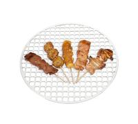 Parrilla de acero inoxidable, parrilla para fogata, soporte portátil de piezas antiadherentes de repuesto para barbacoa, alimentos, asado, pizza, hoguera, camping, cocina