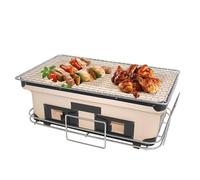 Parrilla de arcilla para barbacoa de mesa, estufa de carbón para barbacoa coreana, perfecta para el hogar, al aire libre, camping y viajes