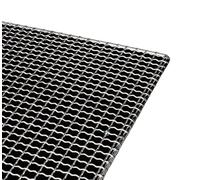 Parrilla de barbacoa de acero inoxidable 304 - Rejilla de alambre cuadrada de 35,5 x 35,5 cm para cocinar al carbono, hornear y barbacoa al aire libre - Rejilla de malla duradera para una distribución