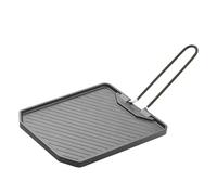 Parrilla de Barbacoa - Plato De Cocina Antiadherente Con Mango Plegable | Parrilla De Cocina Para Exteriores - Para Uso En Interior Exterior Camping Jardín Barbacoa Picnic