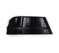 Parrilla de bisel luz antiniebla L/R compatible con AUDI A3 8V S-LINE SEDAN SPORTBACK CONVERTIBLE 17-19 Reemplace la cubierta rejilla del parachoques delantero(Left)