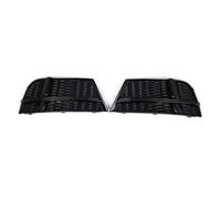 Parrilla de bisel luz antiniebla L/R compatible con AUDI A3 8V S-LINE SEDAN SPORTBACK CONVERTIBLE 17-19 Reemplace la cubierta rejilla del parachoques delantero(1Pair)