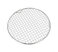 Parrilla de carbón de acero inoxidable de 27 cm, diseño redondo para cocinar al aire libre eficiente barbacoa (D25cm)