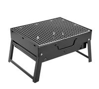 Parrilla de carbón plegable compacta para exteriores con acero resistente a la corrosión y control optimizado del flujo de aire para un calor constante y resultados sabrosos de barbacoa