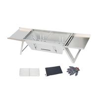 Parrilla de carbón plegable,Parrilla de carbón portátil para acampar,Estufa de barbacoa plegable para parrilla de camping - de barbacoa inoxidable, estufa de parrilla para acampar, d