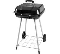 Parrilla De Carbón Portátil De 44,5 Cm con Ruedas, Ahumador De Barbacoa De Acero Duradero con Revestimiento De Porcelana para Patio Y Barbacoas Al Aire Libre, Ideal para Fiestas En El Jardín.