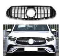 Parrilla de carreras delantera de coche para Mercedes Benz Clase GLC X254 W254 GLC260 GLC300 2023 2024 Versión Deluxe Rejilla GT del radiador del parachoques delantero,Black