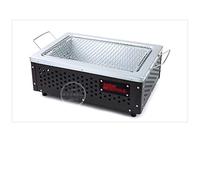 Parrilla de cerámica japonesa Hibachi portátil ecológica con poco humo, perfecta para cocinar al aire libre y portón trasero, diseño compacto para un fácil transporte