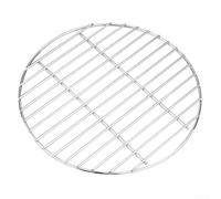 Parrilla de cocción plegable compatible con weber de 17 pulgadas, rejilla superior de acero inoxidable para barbacoas de carbón, diseño con bisagras que permite añadir carbón sin quitar (C)