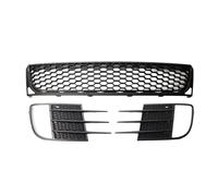 Parrilla de coche modificada 1 par de parachoques delantero inferior antiniebla rejilla de ventilación rejilla de malla de repuesto para VW para Golf 6 MK6 VI para GTI para GTD 2009-2013 (3 piezas) (3