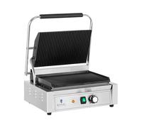 Parrilla de contacto - 2.200 W - ondulada | Royal Catering