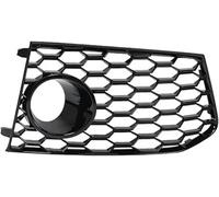 Parrilla de Doble Puente para Parachoques Delantero Coche RS6 2012-2018, luz antiniebla, Parrilla Carreras Rejilla Delantera del vehículo(R)