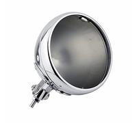 parrilla de faro de Motocicleta Para Para Softail Para Heritage Para Fat Boy 1986-2019 Motocicleta Cromo Faro Carcasas Lámpara 7" Faro Carcasa Tapa Montaje Protector Faro Rejilla ( Color : Chrome )