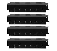 Parrilla de gas de acero inoxidable de 4 piezas Escudo de placa de calor Cubierta de quemador de tienda de calor Domador de llamas para piezas de repuesto de parrilla Charbroil