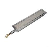 Parrilla de gas de grado industrial con quemador de cerámica infrarrojo para catering mercados de pescado, galletas de arroz con pollo estofado a mano y calamares secos (44 x 9,5 cm)