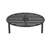 Parrilla de leña Esschert Design FF233 negra de hierro fundido redonda