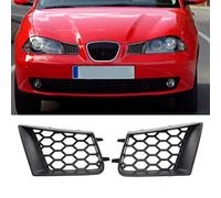 Parrilla de parachoques, 2 piezas Seat Cordoba 6L 2002-2009 | Rejilla Frontal Negra, Instalación en Defensa Delantera, Compatible con Modelo 6L, Lado Izquierdo y Derecho