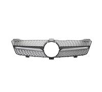 Parrilla de parachoques Rejillas frontales de radi Parrilla delantera de carreras estilo GTR en negro brillante, compatible con Mercedes Benz CLS W219 CLS350 CLS500 2005-2008.(Diamond-Chrome Black)