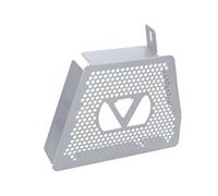 Parrilla de Radiador Cubierta Compatible con Victory Cruiser, Hammer, Vegas 8 Ball King Pin, protector de radiador de motocicleta, protector de enfriador de aceite.(B silver)