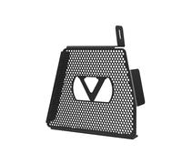 Parrilla de Radiador Cubierta Compatible con Victory Cruiser, Hammer, Vegas 8 Ball King Pin, protector de radiador de motocicleta, protector de enfriador de aceite.(B Black)