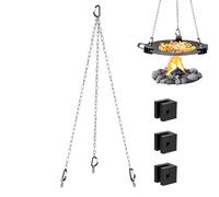 Parrilla de trípode para fogata - Estante de cocina plegable, gancho colgante para ollas, marco de quemador compacto | Herramienta ligera para barbacoa, cocina de picnic ajustable, accesorio portátil