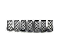 Parrilla Defensa Delantera Para Jeep Para Grand Para Cherokee 2017 2018 2019 2020 2021, Rejilla Delantera De Malla Embellecedor Decorativo