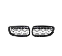 Parrilla Defensa Delantera Para Serie 3 E92 E93 Coupé 2006-2010, Parrilla Delantera Tipo Riñón Rejilla Tipo Meteorito Diamante, Cromada, Negra Brillante