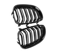 Parrilla Defensa Delantera Para Serie 5 E60 520i 523i 525i 528i 530i 535i 550i 2003 2004-2009 Parrilla Delantera Riñón Con Listones Dobles En Negro Brillante