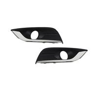 Parrilla del parachoques delantero Paragolpes Delantero Cubierta De Luz Niebla Bezel Marco Parrilla Carcasa Tapa Capó Para Renault Para Koleos 2017 2018(Cromo 1 par)