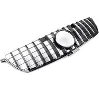 Parrilla del parachoques delantero Rejillas frontales de radiador para Benz W166 ML300 ML320 ML350 ML400 ML500 ML550 2012 2013 2014 2015(Negro)