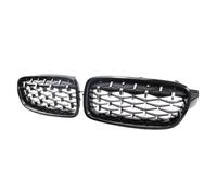 Parrilla Delanter Rejilla Accesorios Piezas Automóvil De Rejilla Parachoques Delantero Coche Compatible Con Serie 3 Para F31 Para F35 2012 2013 2014 2015 2016 2017 2018(Black Sliver)