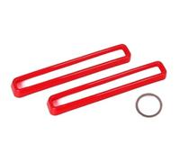 Parrilla Delantera 2 Piezas De Insertos Rejilla Delantera Para Dodge Para Challenger (2015, 2016, 2017, 2018, 2019, 2020, 2021 Y 2022) Rejilla Coche(Rojo)