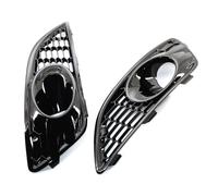 Parrilla delantera coche 1 Par De Rejillas Luces Antiniebla Delanteras Parachoques Coche Negras Para Ford Para Fiesta 2012 2013 2014 2015 2016 ABS Plástico
