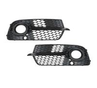 parrilla delantera coche 2 Uds Cubierta Malla Luz Antiniebla Delantera Coche Reemplazo Embellecedor Rejilla Izquierda Derecha Negro Brillante Para Q5 SQ5 2013-2017 rejilla parachoques