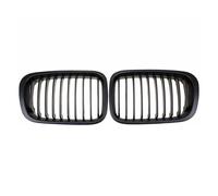parrilla delantera coche Compatible Con Para E46 4DR 1998 1999 2000 2001 Rejilla Delantera De Coche De Doble Línea Rejillas De Ventilación De Una Sola Línea(Black B)