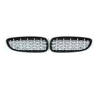 parrilla delantera coche Para BMW Z4 E89 Diamond Grill Parachoques Delantero Coche Parrilla Riñón Parrillas Carreras 2009-2016 Rejilla ABS Automóviles Brillantes Rejillas delanteras(Silver and Black)