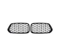 Parrilla delantera coche Para X2 F39 2018 2019 2020 2021 Rejillas Delanteras De Malla Coche Con Apariencia Fibra Carbono Reemplazo Rejilla Doble Línea