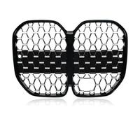 Parrilla Delantera Coche Parachoques Parrilla Delantera Para Serie 4 G22 G23 430i M440i 2020 2021 2022 2023 2024 Racing Grill Doble Línea/estilo Meteorito Negro Piezas Repuesto Rejillas Frontales Radi