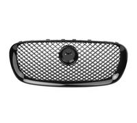 parrilla delantera coche Parrilla Central Delantera De Coche ABS Negro Brillante, Malla Radiador Superior Para Jaguar XJ 2016 2017 2018 Con Emblema rejilla parachoques
