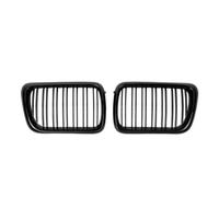 Parrilla Delantera Coche Rejilla Rejilla Delantera Carreras Doble Línea Para E36 LCI 1996, 1997, 1998 Y 1999, Superior Lámina En Negro Brillante Para M3(Double-Glossy Black)