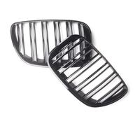 Parrilla Delantera Coche Rejilla Rejilla Delantera Superior Carreras Doble Línea En Negro Brillante Para SUV Para X5 E53 2004 2005 2006 Sport 4D LCI Grill
