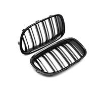 parrilla delantera coche Un Par Parrillas Delanteras Riñón Para Coche Color Negro Brillante Para BMW F01 F02 F03 F04 740i 750i 7 Series 2009-2015 Accesorios Automóviles Rejillas delanteras