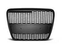 Parrilla delantera compatible con Audi A6 C6 RS-Type 2004 2005 2006 2007 2008 Saloon Avant Front Central Grill Sport GV-41 Honeycomb Mesh Grille Sport Black